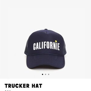 Clare V Navy Trucker Hat